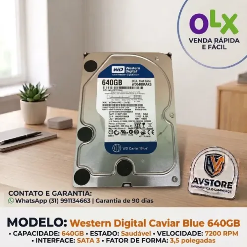 HD Western Digital 640GB Caviar Blue