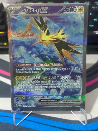Zapdos ex (202/165) coleção 151 Pokémon TCG