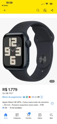 Relógio Apple Watch