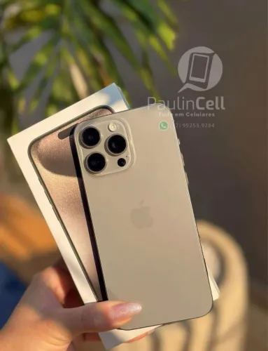 15 pro max 256gb natural titanium completo