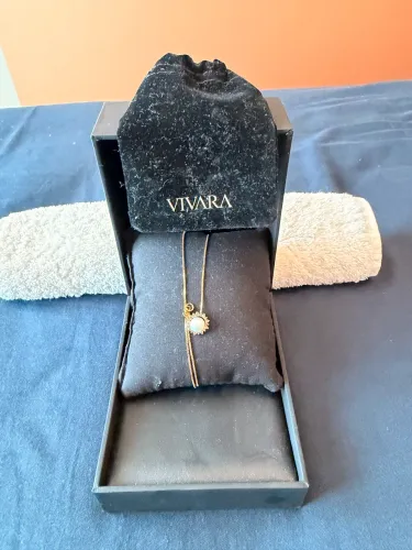 Gargantilha em Ouro Rosé 18k Com Pérola E Diamantes, 11mm Vivara