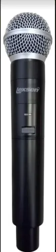 Microfone Lexsen sem fio Uhf LM-502 FREQ.633.3/648.4