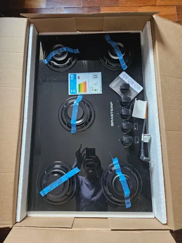 Cooktop brastemp a gás 5 bocas