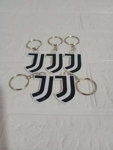 KIT 10 CHAVEIROS DA JUVENTUS FEITO EM 3D
