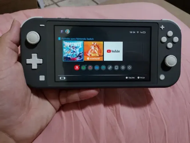 Nintendo Switch Lite Cinza - Semi Novo