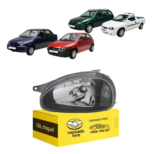 Farol Sinaleira Corsa 1996 97 98 99 A 2010 Máscara Negra Le Esquerdo/motorista