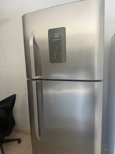 Geladeira 220v Eletrolux Duplex inox 350 litros