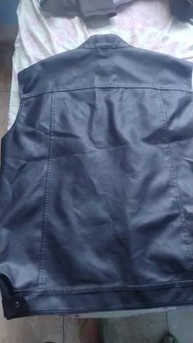 jaqueta de couro para motociclista