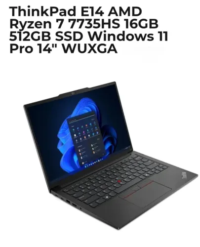 Lenovo ThinkPad E14 Gen 6 Ryzen 7 - 7735HS SSD 512GB MEM16GB - NOVINHO