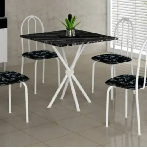 CONJ. MESA 1X60 INDIANA 4CAD tampo granito _ pronta entrega 