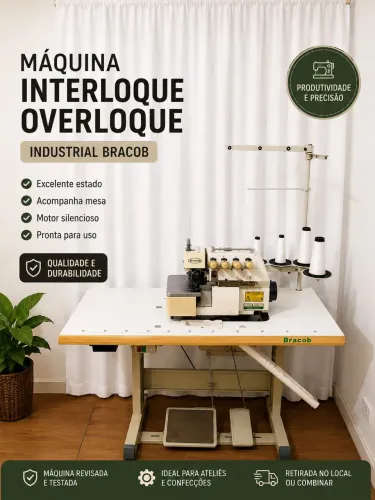 Máquina de costura industrial overloque/ interloque