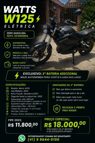 Watts w125 eletrica