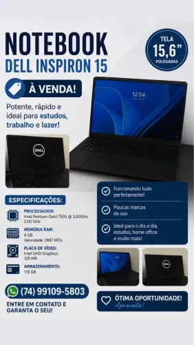 Vende-se notebook dell