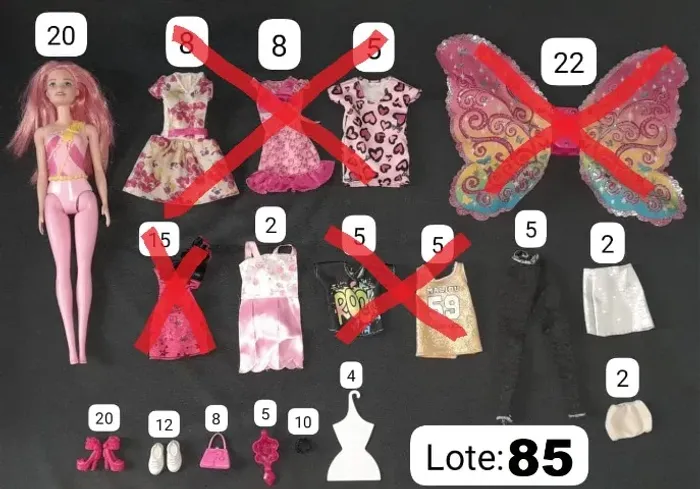 Barbie: boneca, roupas, acessórios