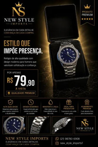 Produtos importados Perfumes Árabes Relógio podgar