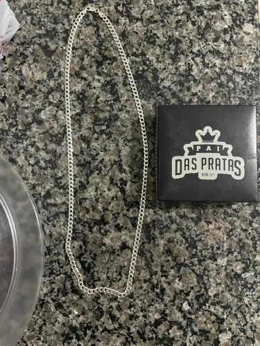 Corrente de Prata 925 legítima - Grumet 70cm / 5mm (Impecável) 20g