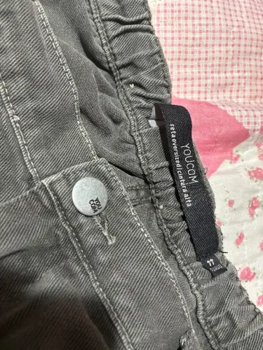 Calça Reta Oversized Cinza Youcom tamanho 44