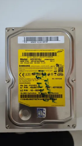 HD de 160, 250 e 320GB