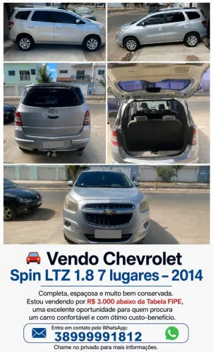 Chevrolet Spin LTZ 1.8 8V Econo.flex 5P Aut. 2015