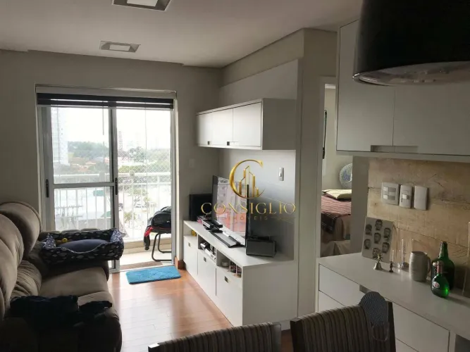 Apartamento com 2 dormitórios para alugar, 52 m² por R$ 4.275,00/mês - Jardim Augusta - Sã