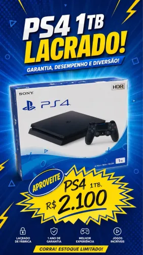 ? PS4 Slim 1TB Lacrado ?
