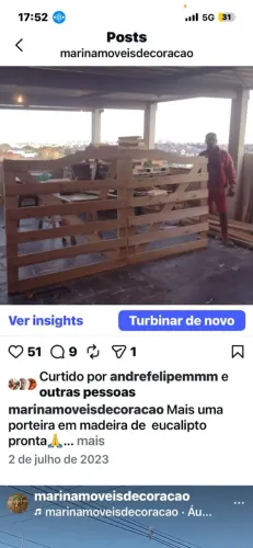 Porteira de madeira 