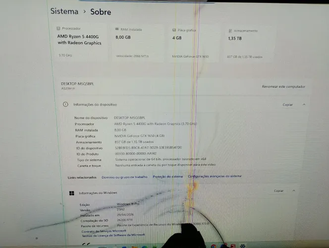 Vendo CPU gamer semi nova funcionando 100% 1 ano de uso computador maravilhoso pra games