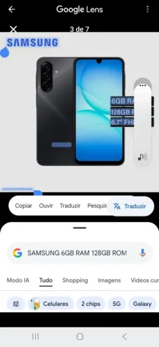 A17 Samsung Galaxy 128gigas 4g ia completo foi 1500 ,quero 800 troco por outra mas volta