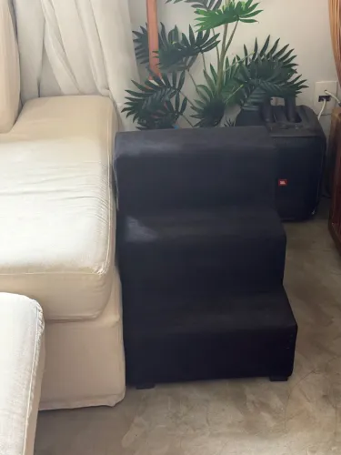 ESCADINHA CACHORRO VELUDO PRETO