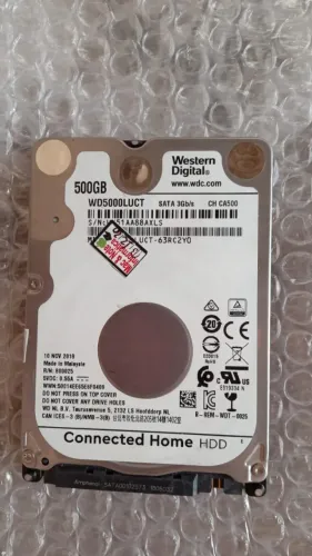 HD 500gb notebook saudável testo na hora