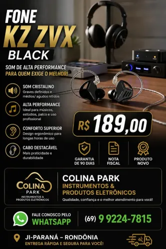 Fone Kz ZVX Black 