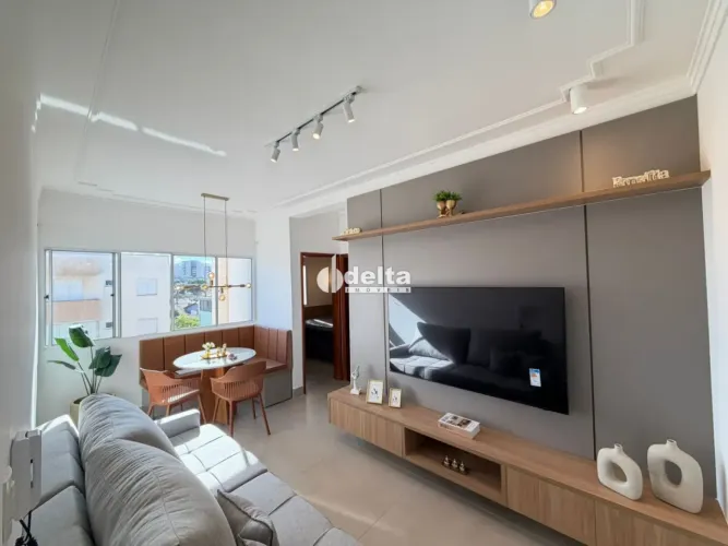 Apartamento mobiliado com 2 quartos disponível para locação no bairro Santa Mônica em Uber