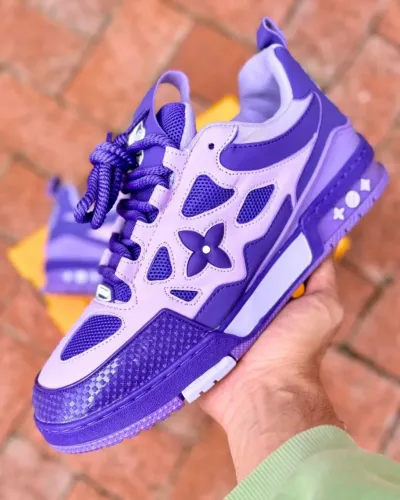 Tênis Roxo Luis Vuitton 1854 N38 trouxe dos Estados Unidos,tênis novo com bolsa de loja LV