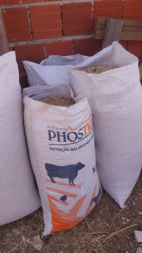 Saco de resíduo de soja para engorda de animais