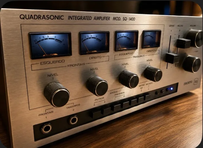 Amplificador Quadrifônico Gradiente SQ1400 Vintage - 4 Canais - Funcionando