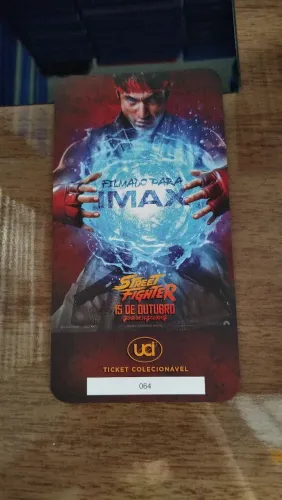 Ticket colecionável - Street Fighter