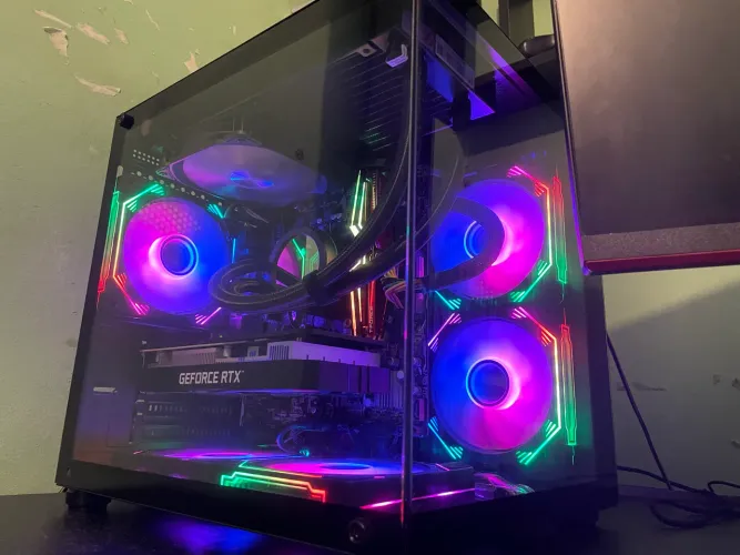 PC Gamer Ryzen 5 2600 + RTX 3050 6GB + 16GB RAM ( Troco em notebook configuração parecido)