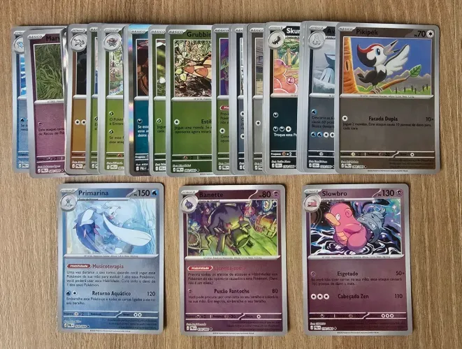 Lote 50 Cartas Pokémon TCG Foil Brilhantes - Originais Near Mint