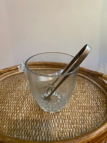 Mini balde de gelo de vidro 