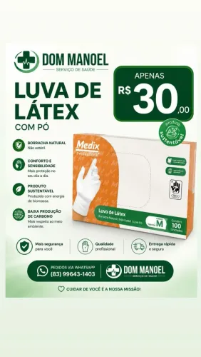 Luvas hospitalar