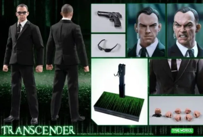 Toys Work Matrix Agente Smith agent ( Neo, Morpheus, Trinity, Anderson) Transcender 1/6