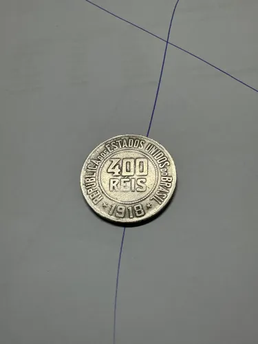 Moeda 400 Reis 1918 Brasil MBC