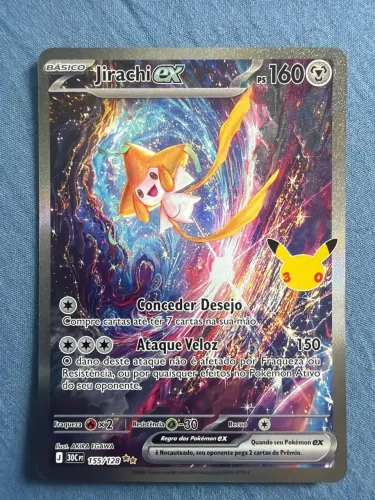 Pokémon TCG - Jirachi SAR - 30 Anos - NM