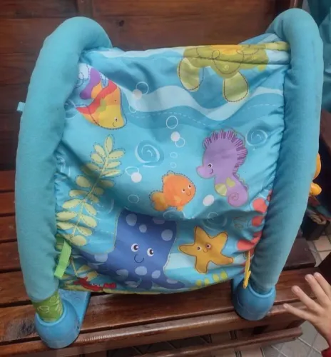 tapete de atividades que vira cabana para o bebê brincar e se divertir 