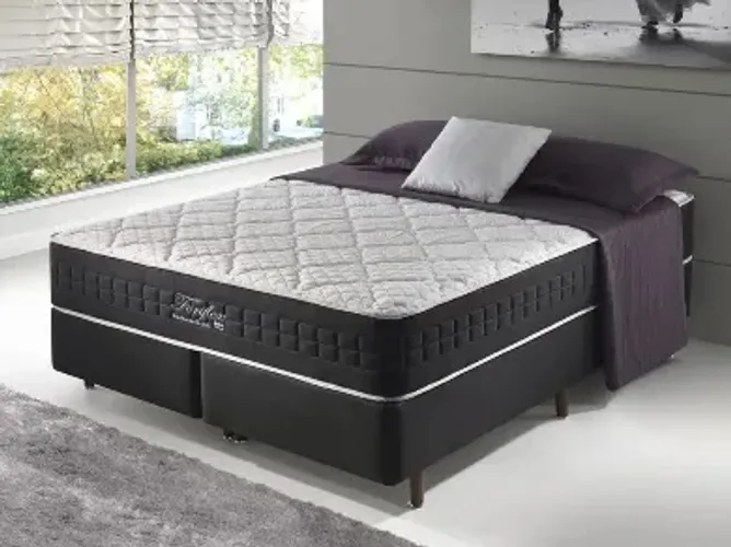 Cama Box Queen Fort Flex Molas Ensacadas 200kg PRONTA ENTREGA