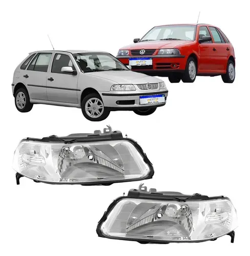 Farol Vw Gol Saveiro Parati G3 1999 A 2005 Foco Simples Novo