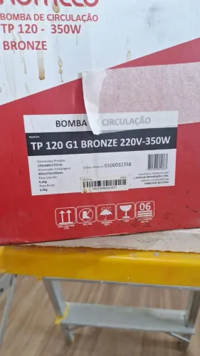 Bomba de circulação TP 120 BRONZE SUA REDE HIDRÁULICA PRESSURIZADA 220v (Semi-nova)