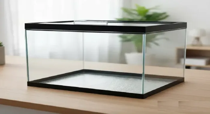 Aquário 60 litros 60x25x40cm Vidro 6mm C/ tampa e vinil. Fazemos com outras medidas também