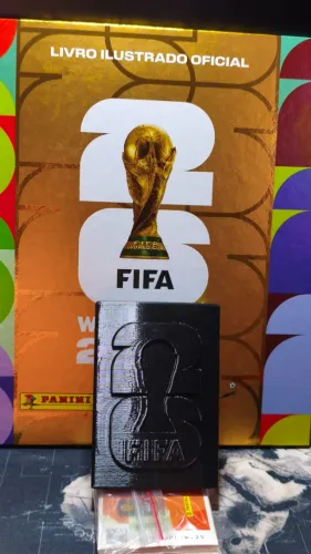 Álbum da Copa do Mundo 2026 - Completo (Capa Dura Ouro) + Kit de Atualização