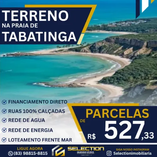 Terreno na praia de tabatinga